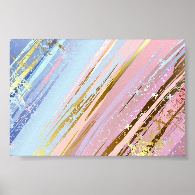 Textured Pink Background Poster (Vorne)