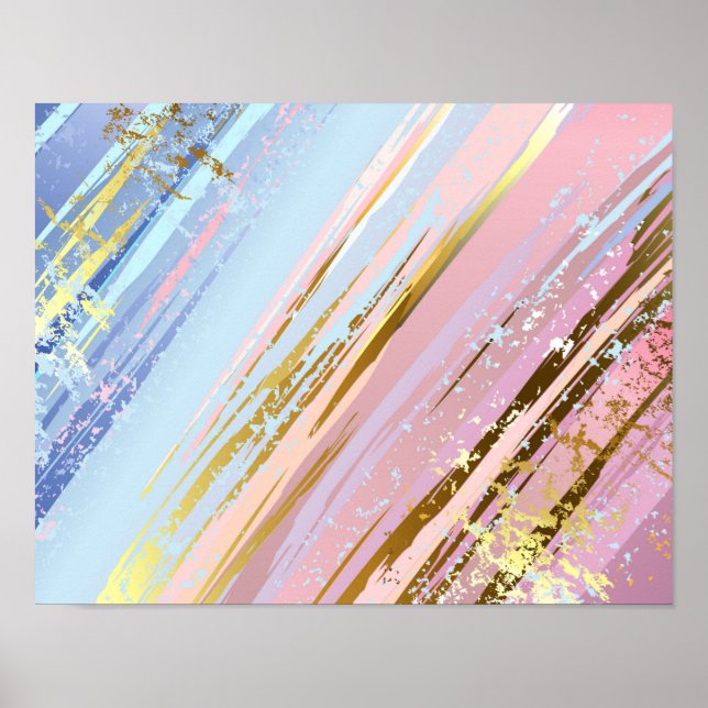 Textured Pink Background Poster (Vorne)