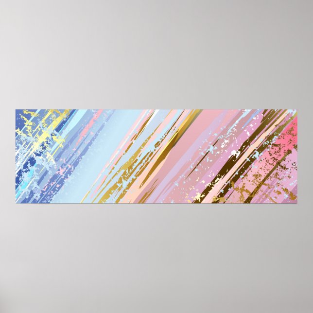 Textured Pink Background Poster (Vorne)