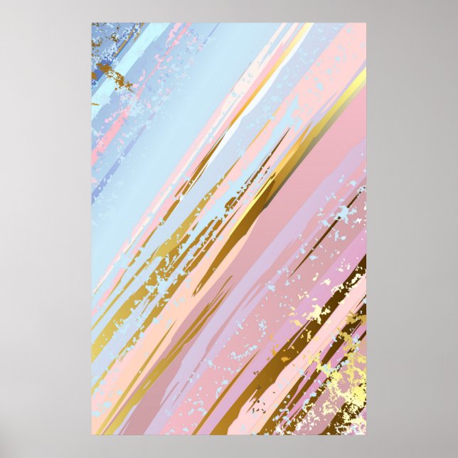 Textured Pink Background Poster (Vorne)