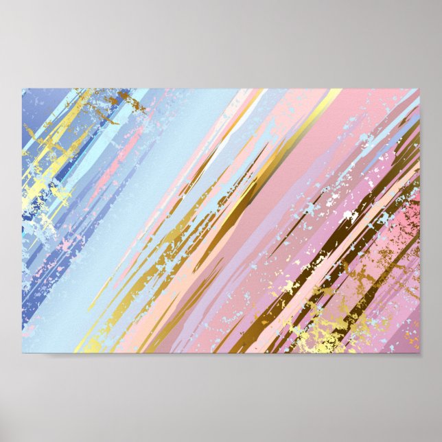 Textured Pink Background Poster (Vorne)