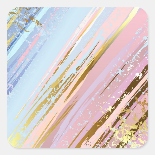 Textured Pink Background Quadratischer Aufkleber (Vorderseite)
