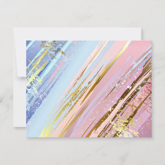 Textured Pink Background RSVP Karte (Vorderseite)