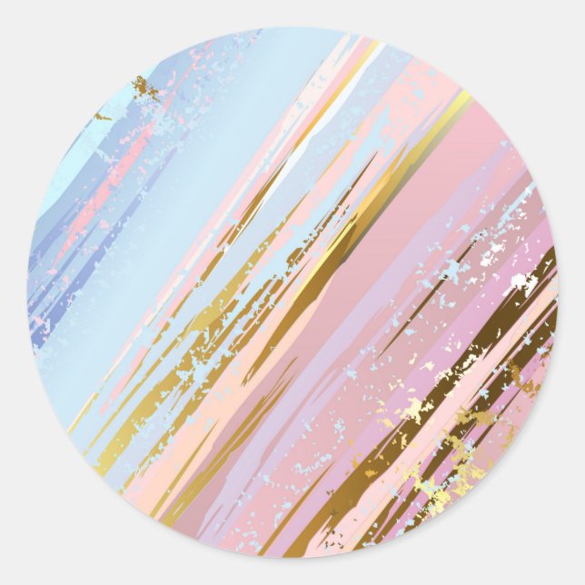 Textured Pink Background Runder Aufkleber (Vorderseite)