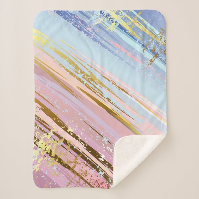 Textured Pink Background Sherpadecke (Vorderseite)