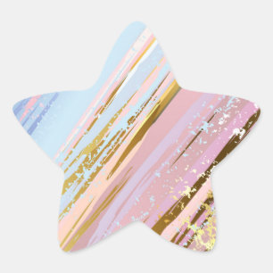 Textured Pink Background Stern-Aufkleber