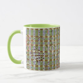 Textured Pointillism Grid Pattern Artwork Tasse