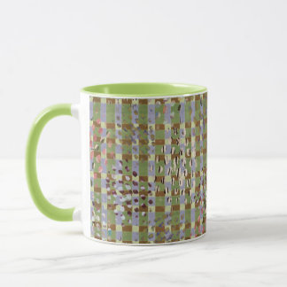 Textured Pointillism Grid Pattern Artwork Tasse