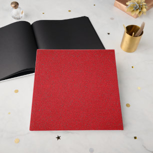 Textured Red Guest Book with Black Pages - Benutze Gästebuch