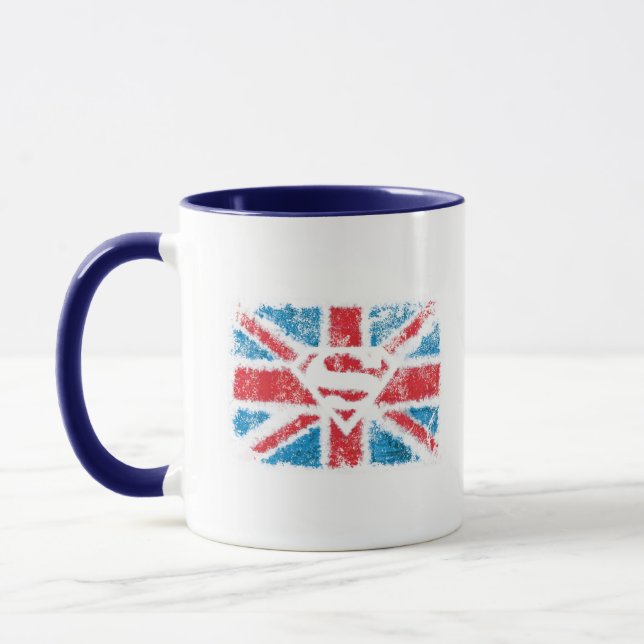 Textured S-Shield Over Flag Tasse (Links)