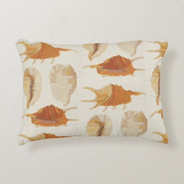 Textured Seashells Dekokissen (Vorderseite)