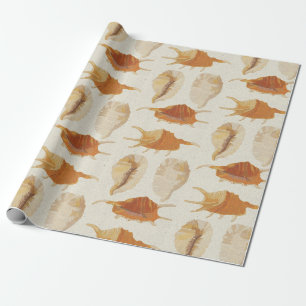 Textured Seashells Geschenkpapier