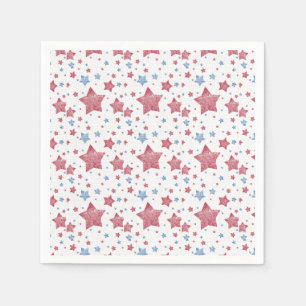 Textured Stars 4. Juli Feier Serviette