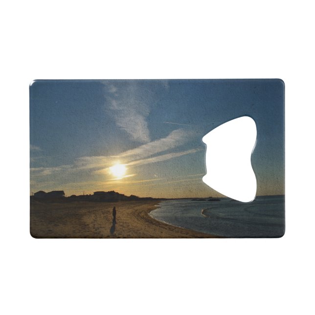 Textured Sunset von Shirley Taylor Geldkarten Flaschenöffner (Vorderseite (Horizontal))