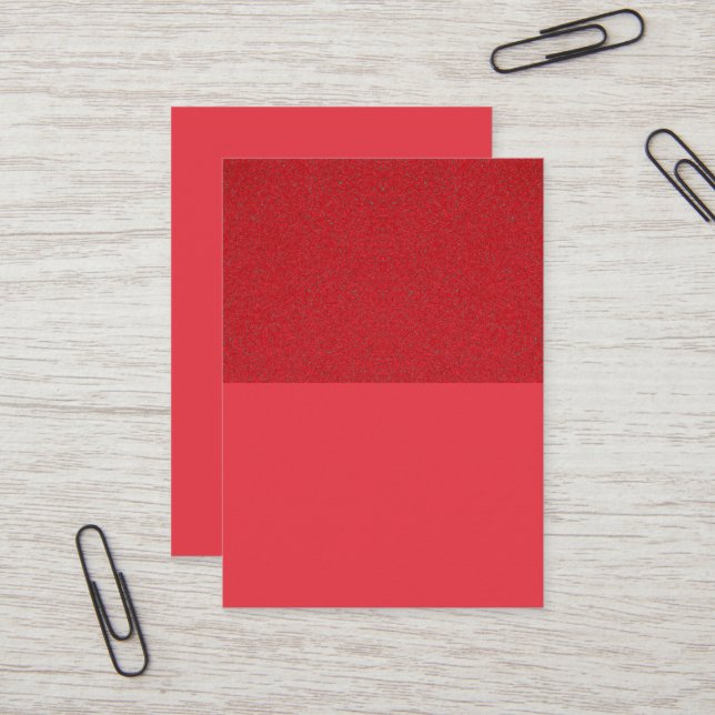 Textured Top Tomato Red Business Card - Anpassen Visitenkarte (Vorderseite/Rückseite Beispiel)