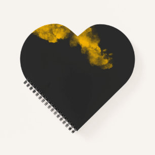 Textured Yellow Notebook - Einzigartiger Hintergru Notizbuch