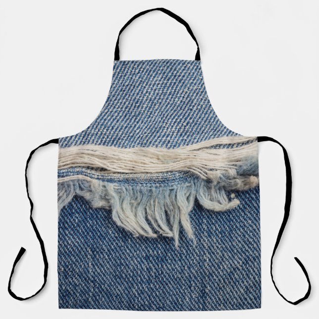 Texturen reißen Jeans Hintergrund. Schürze (Vorderseite)