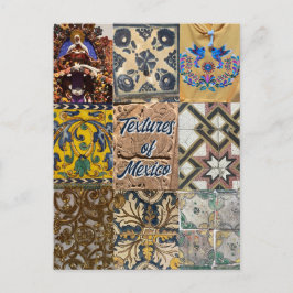 Texturen von Mexico City Travel Postcard Feiertagspostkarte