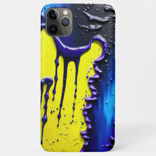 Texturgelb Blau Lila Paint Tropfen Fun Muster Case-Mate iPhone Hülle