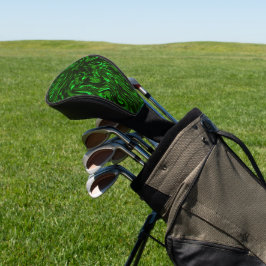 Texturgrüne Kurven, die wie Sandmasse aussehen Golf Headcover