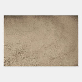 Texturgrunge Rustikale Scratches Geschenkpapier Set