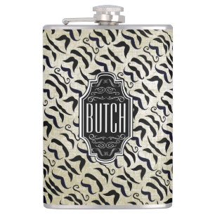 Texturhintergrund auf einem Personalisierten Schnu Flachmann