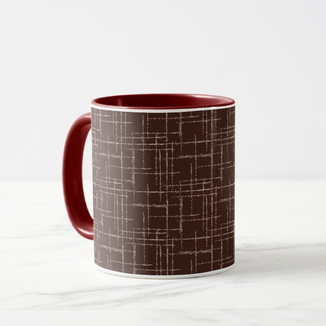 Texturiert braun. tasse (Vorderseite Links)