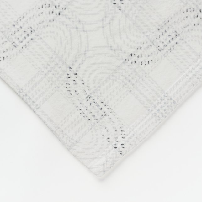 Texturiert massiv weiß. fleecedecke (Ecke)