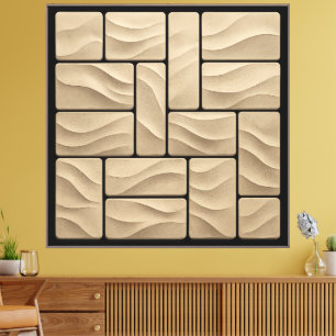 Texturierte 3D-Panels - Wandkunst Leinwanddruck