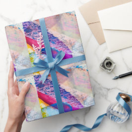 Texturierte Abstrakte Wasserfarbe Geschenkpapier