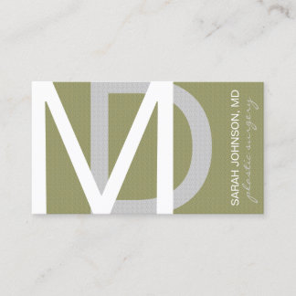 Texturierte Ärzte WÄHLEN HINTERGRUNDFARBE Visitenkarte