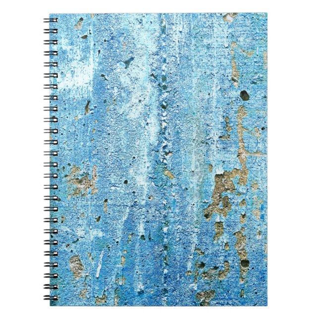 Texturierte Betonwand, Rostflecken. Notizblock (Vorderseite)