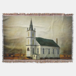 Texturierte Country Church Throw Blanket Decke