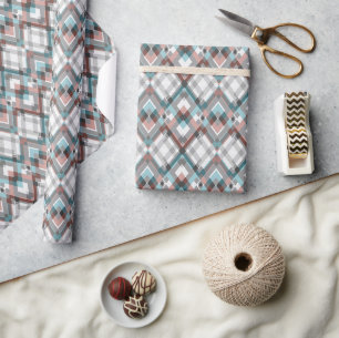Texturierte geometrische Rautenmuster. Geschenkpapier