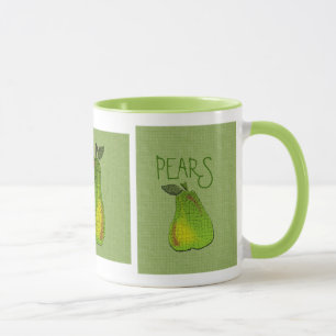 Texturierte gezogene Birnen Tasse