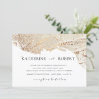 Texturierte Gold Imitate Foil Moderne Hochzeit Ein