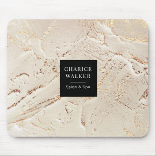 texturierte goldene, moderne Monogramm-Maus-Pad Mousepad