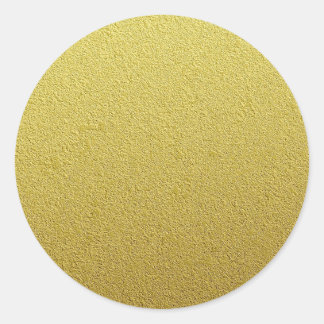 Texturierte Goldfolienansicht Runder Aufkleber