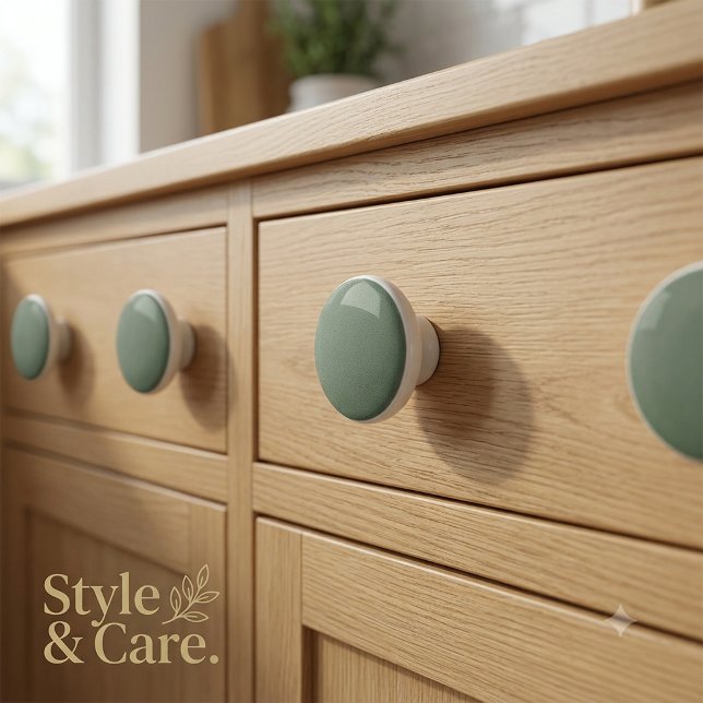 Texturierte grüne Keramik für Schränke Keramikknauf (Textured Green Ceramic Knob for Cabinets)