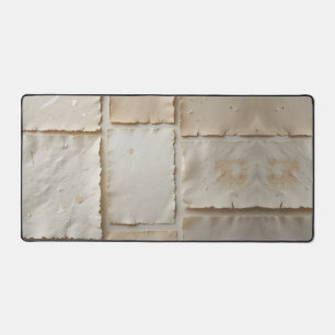 Texturierte handgefertigte Papierflachstafel Schreibtischunterlage