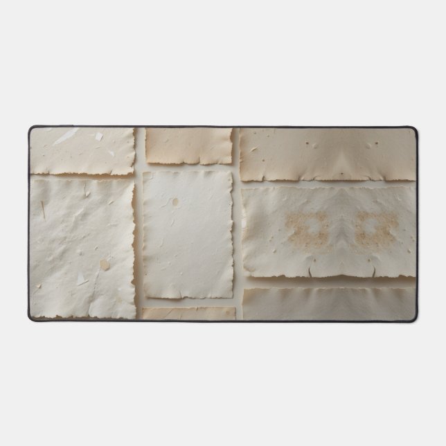 Texturierte handgefertigte Papierflachstafel Schreibtischunterlage (Vorderseite)