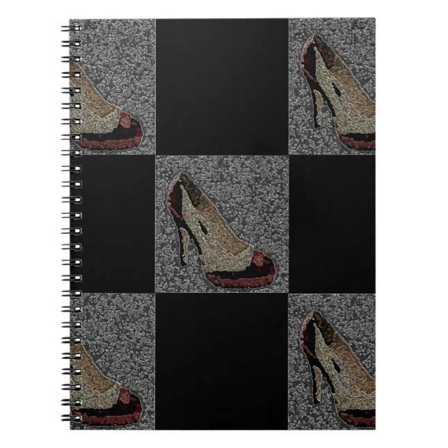 Texturierte High Heels Notizblock (Vorderseite)