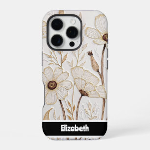 Texturierte Impasto Floral Smartphone iPhone 16 Pro Hülle