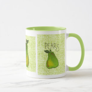 Texturierte Limone Birnen Tasse