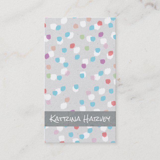 Texturierte Markierungen (fruchtig) Visitenkarte (Vorderseite)