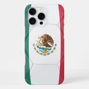Texturierte Mexiko-Flagge Fußball-Grafik iPhone 16 Pro Max Hülle