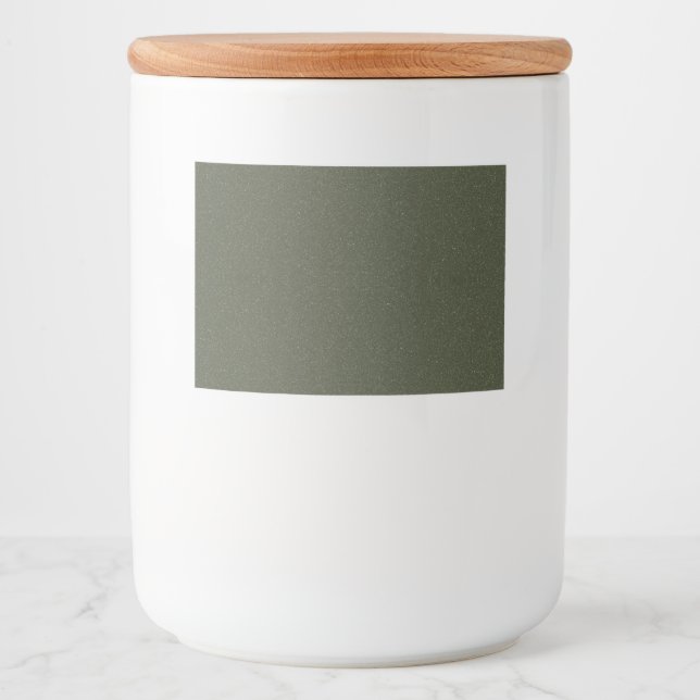 Texturierte Moos Green Label Set - Custom Vinyl Lebensmitteletikett (Vorderseite)