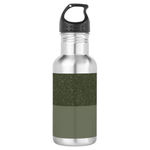 Texturierte Moosgrüne Flasche mit gespaltenem Wass Edelstahlflasche
