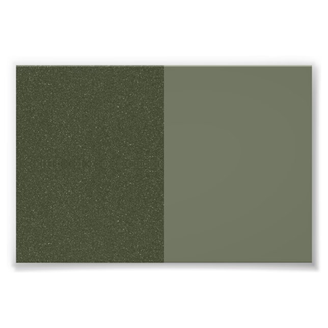 Texturierte Moosgrüne Plakatvorlage - Anpassbar Fotodruck (Vorne)