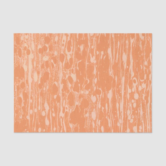 Texturierte Orangenpapiere Seidenpapier (Vorderseite)
